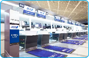 Airport service desk